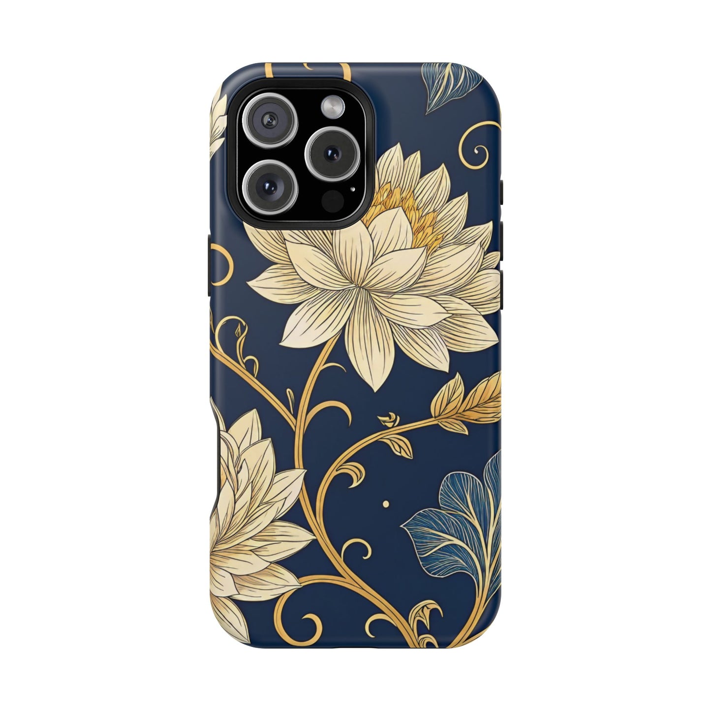Golden Flower Design iPhone Tough Case