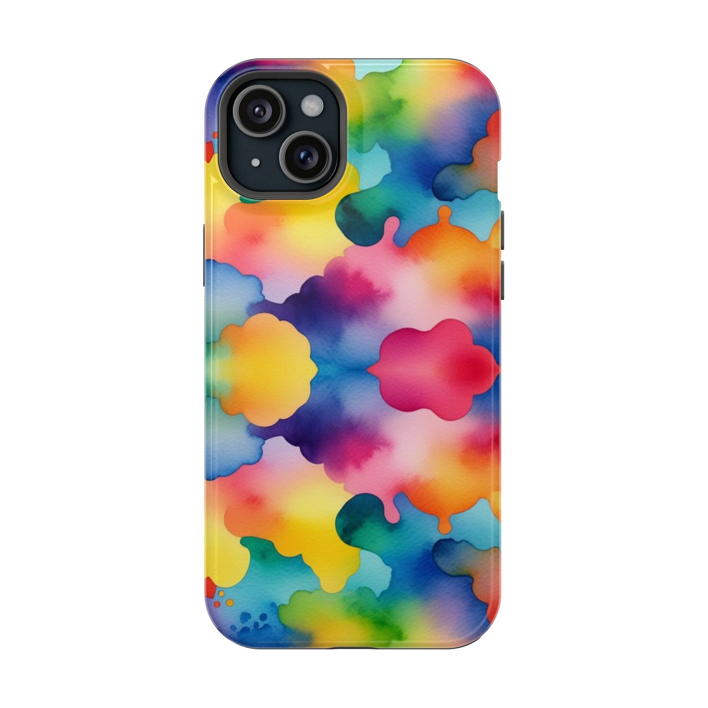 Watercolor Rainbow Clouds iPhone Tough Case