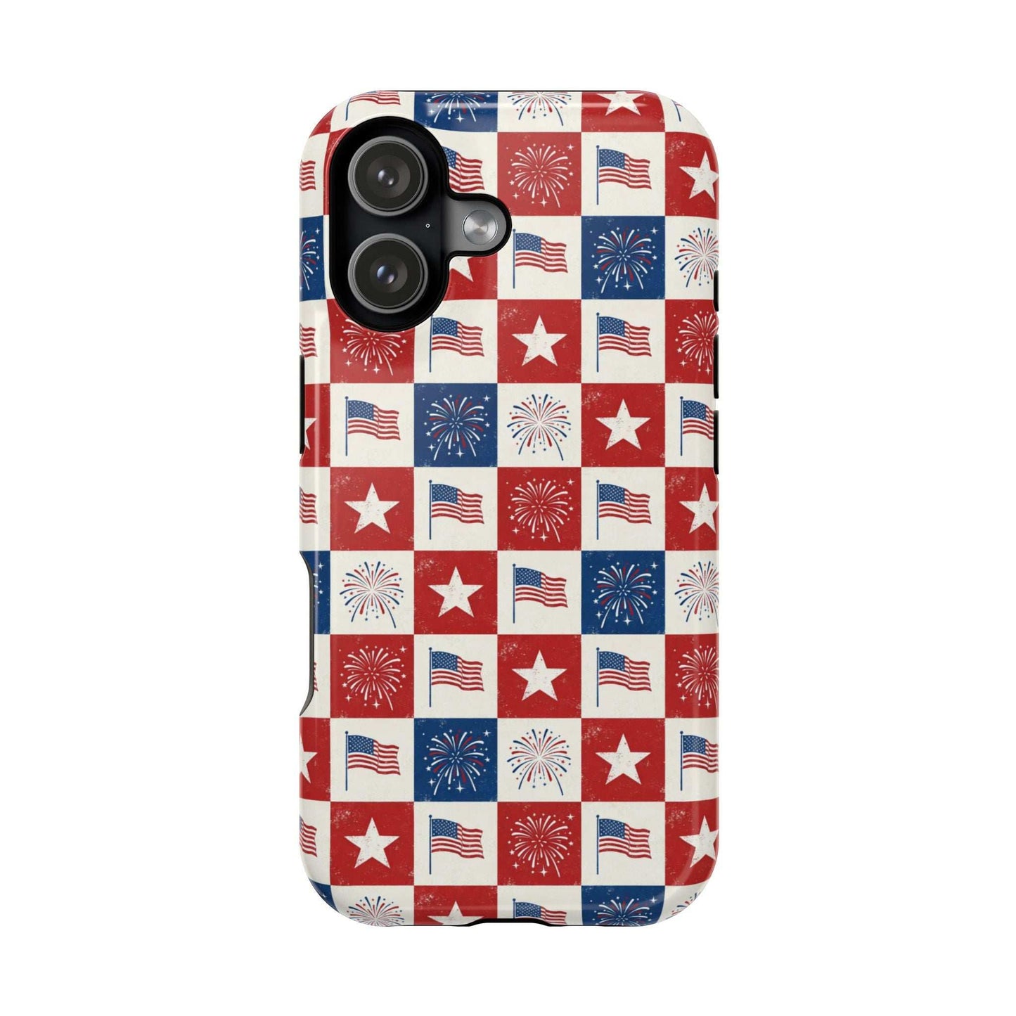 4th of July Patriotic iPhone Case — Magnetic Impact-Resistant