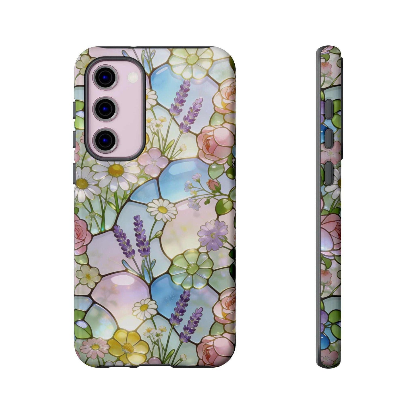 Floral Stained Glass Samsung Phone Case — Tough Cases