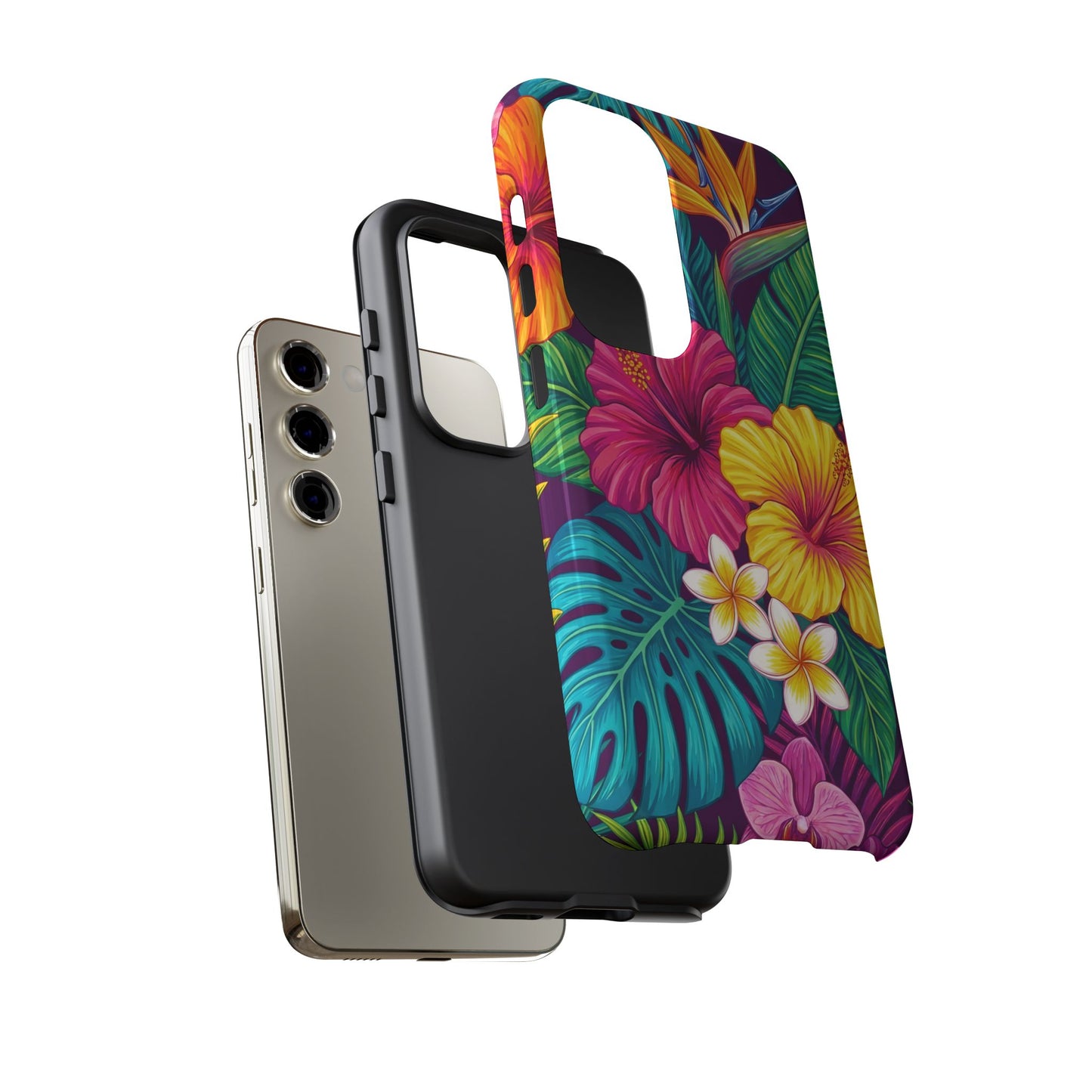 Tropical Samsung Phone Case — Vibrant Floral Tough Case
