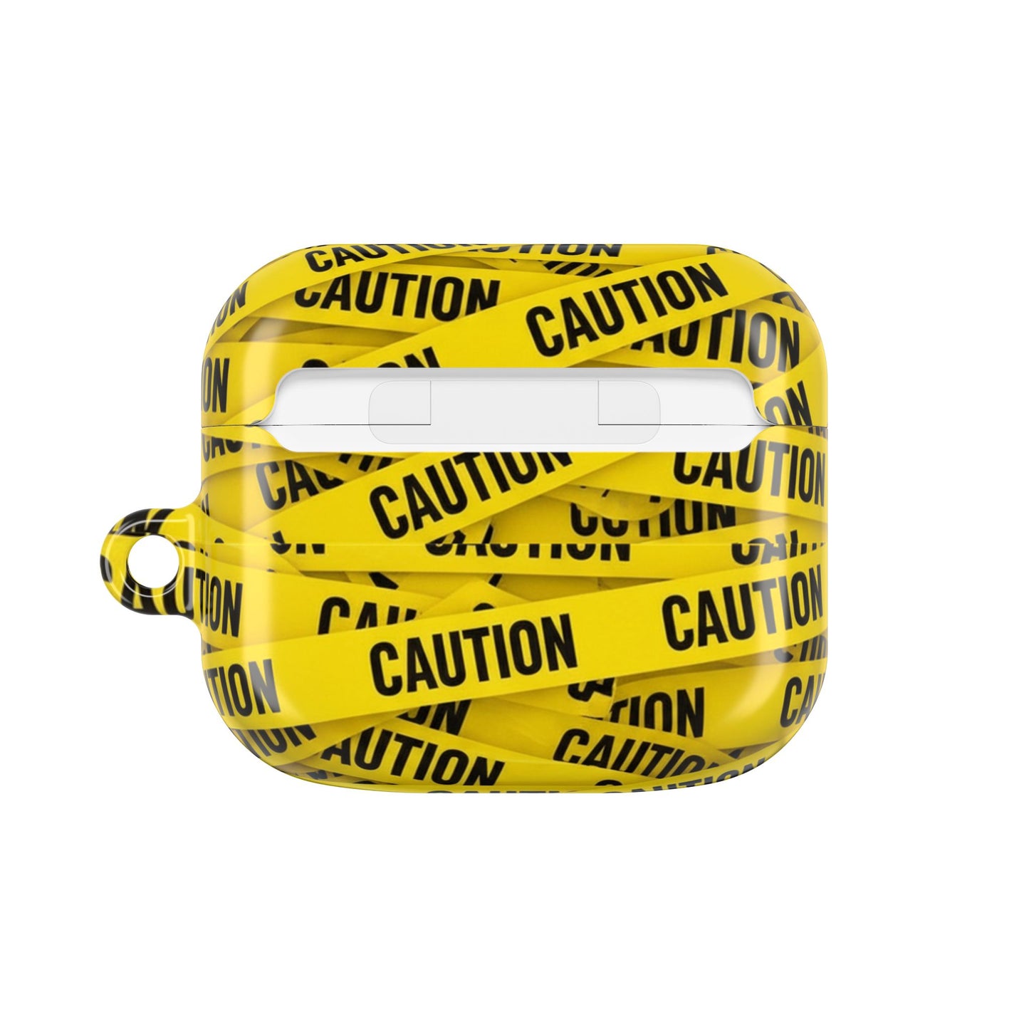 Caution Tape Covered AirPod Case
