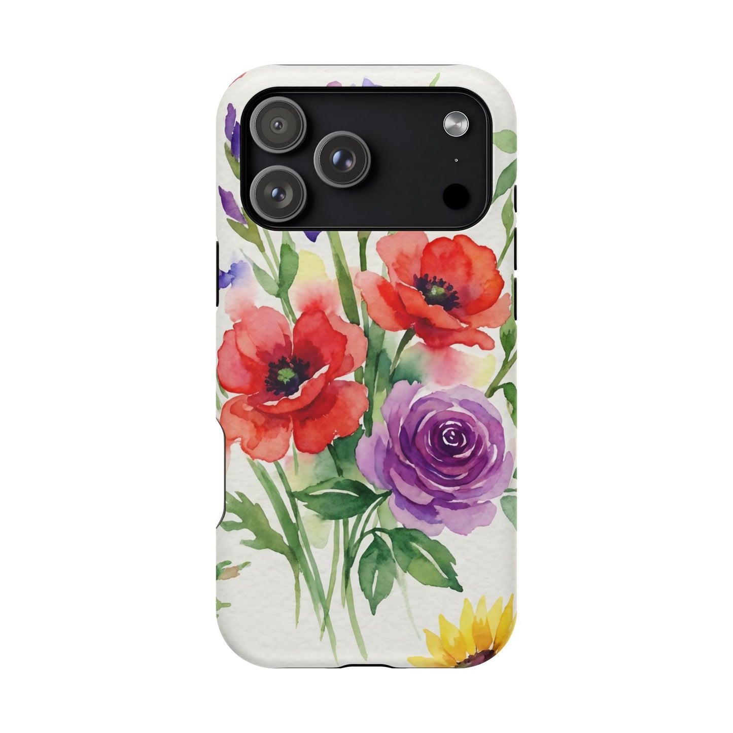 iPhone Case — Watercolor Bouquet Magnetic Impact-Resistant Case