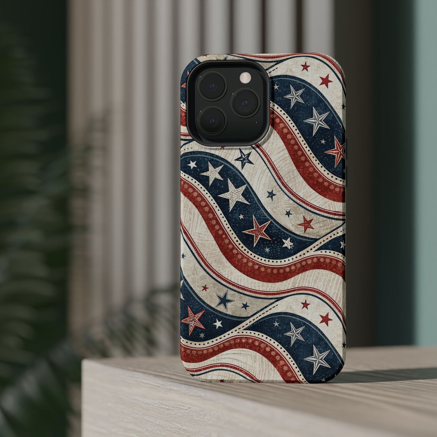 Vintage Patriotic Inspired Ribbon iPhone Case