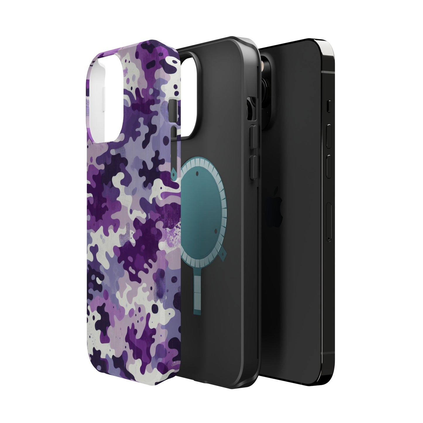 Purple Camouflage Design iPhone Tough Case -