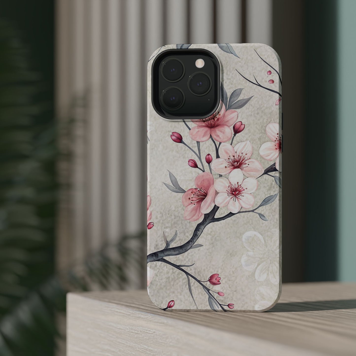 Japanese Cherry Blossom Magnetic iPhone Tough Cases