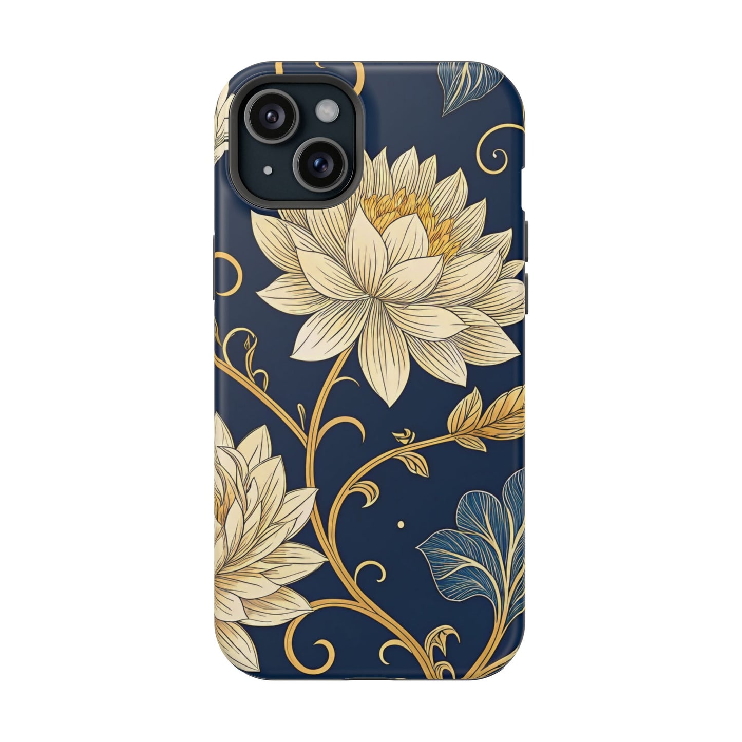 Golden Flower Design iPhone Tough Case