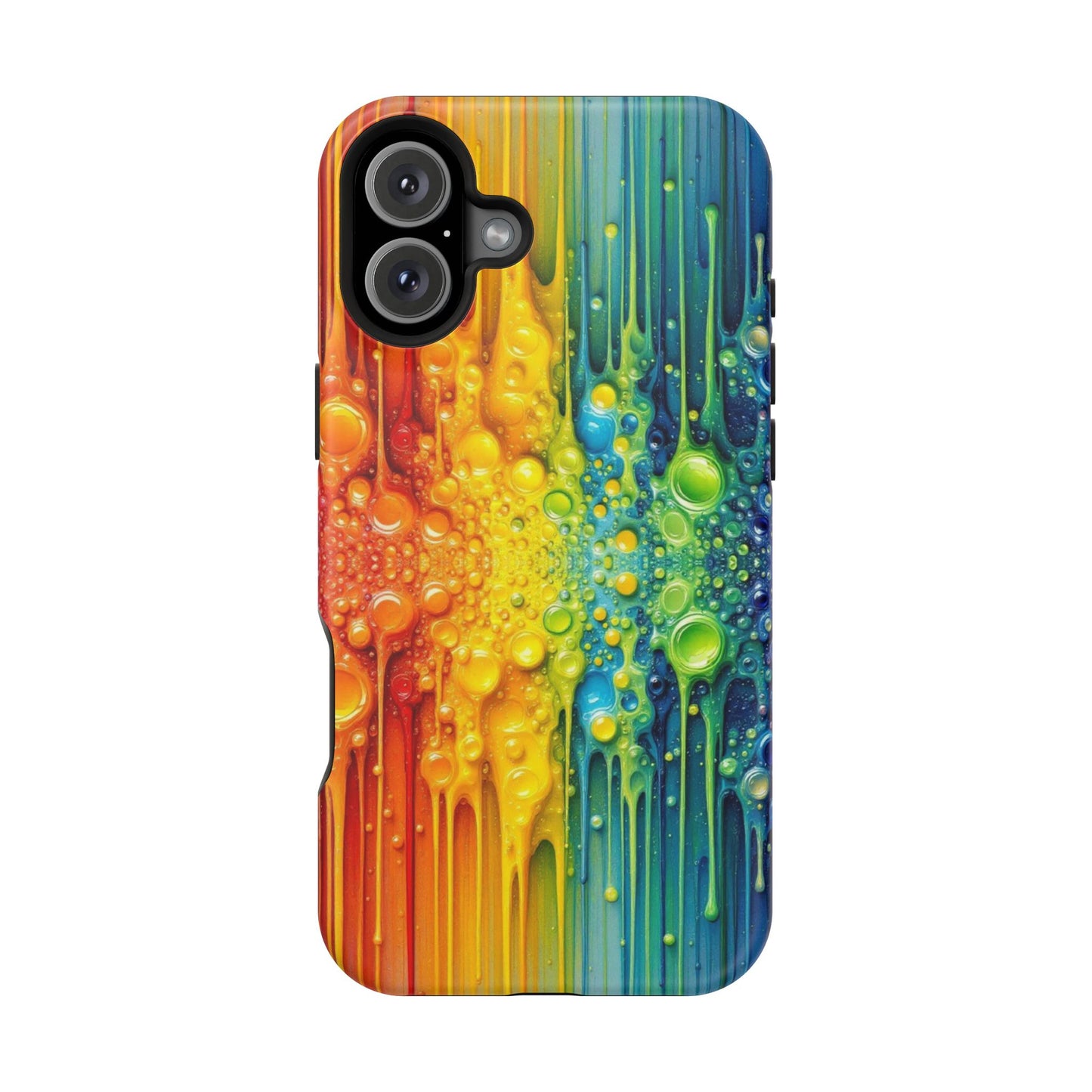 Rainbow Paint Splash iPhone Tough Case