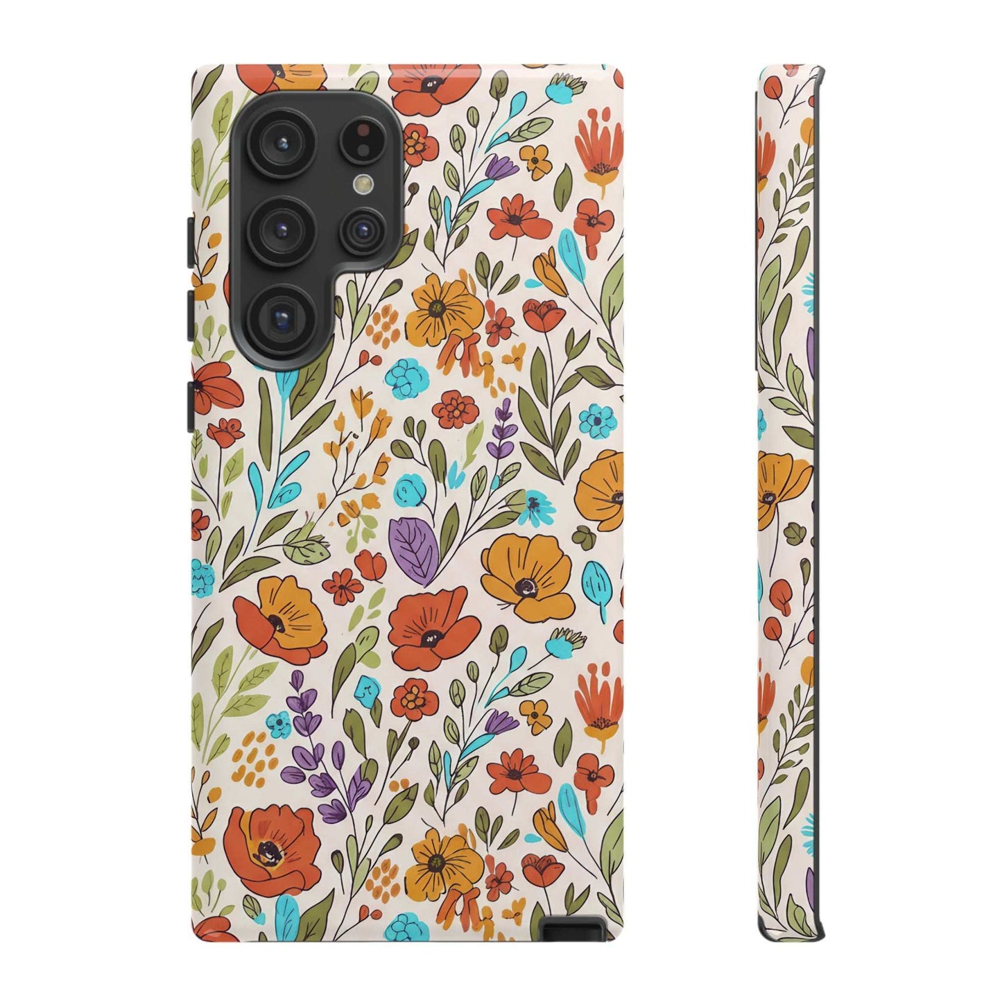 Floral Drawing Inspire Samsung Phone Case