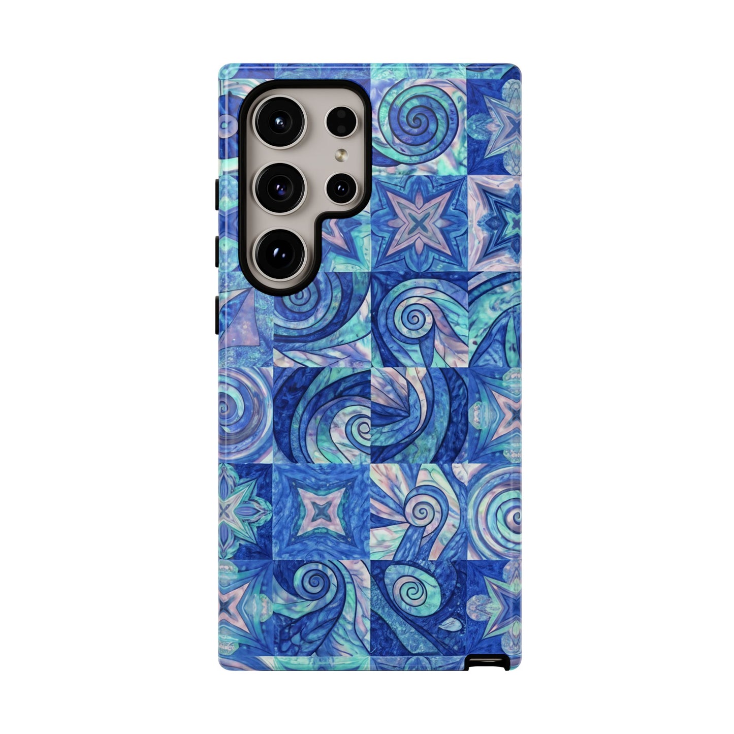 Sea Blue Abstract Samsung Tough Phone Case