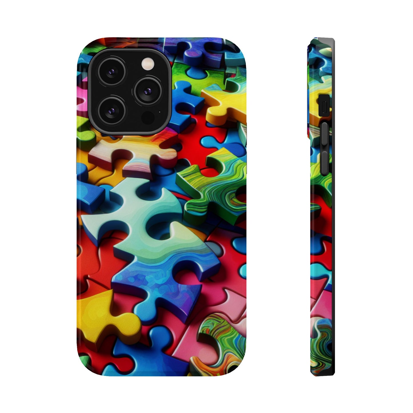 Rainbow Puzzle iPhone Tough Case