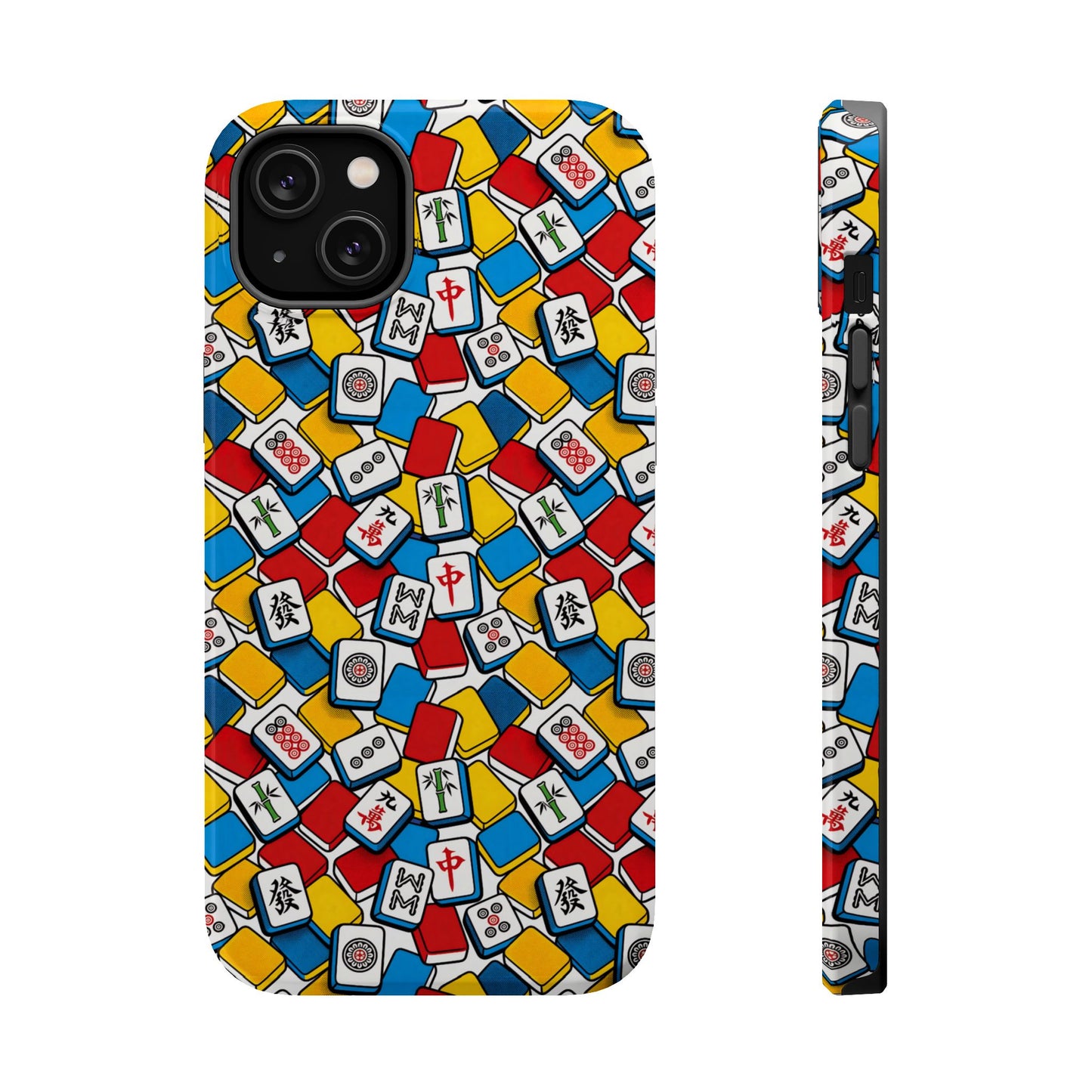 Mahjong-Inspired Vibrant iPhone Case — Magnetic Impact-Resistant