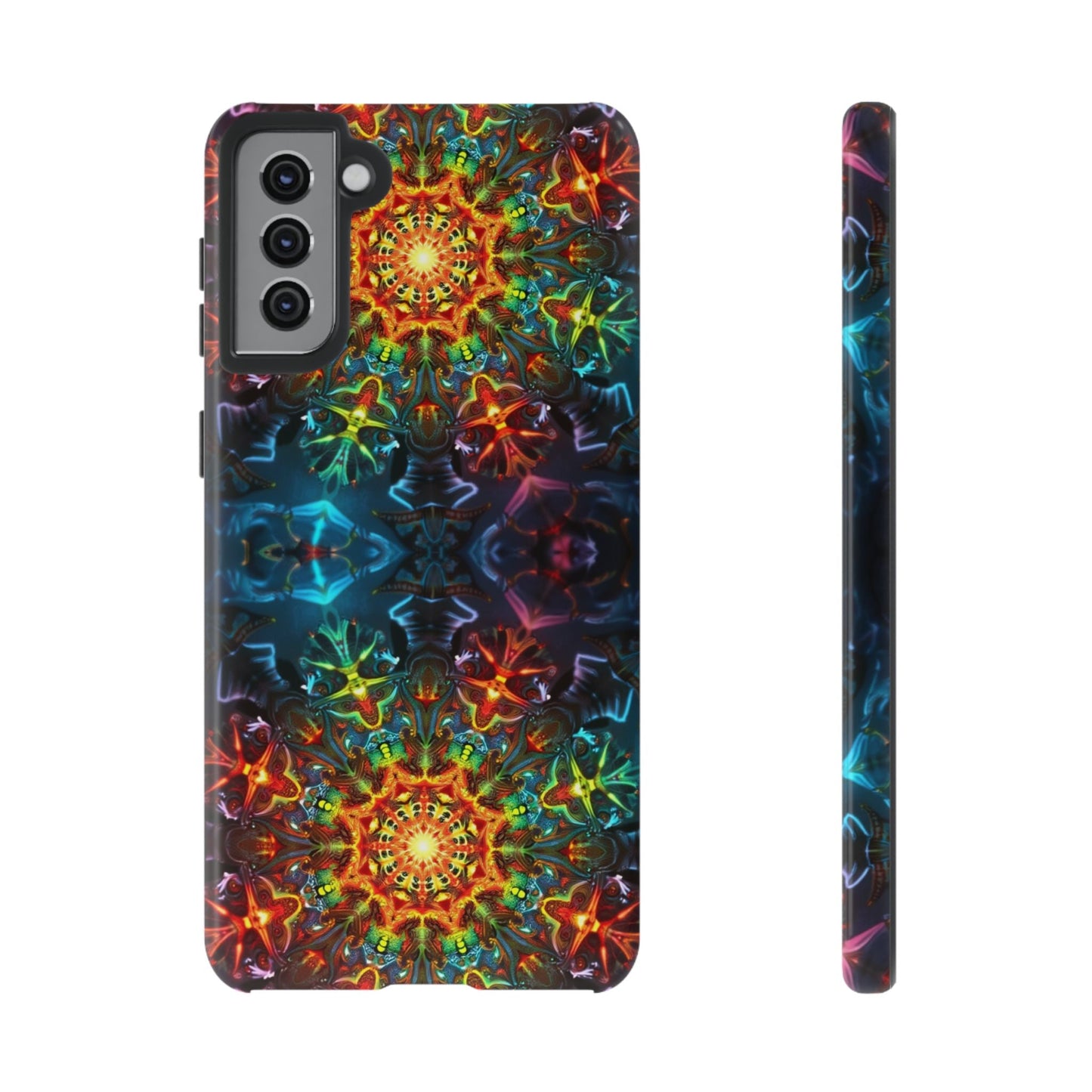 Abstract Kaleidoscope Samsung phone case with vibrant, colorful kaleidoscope pattern and protective design for Samsung Galaxy phones