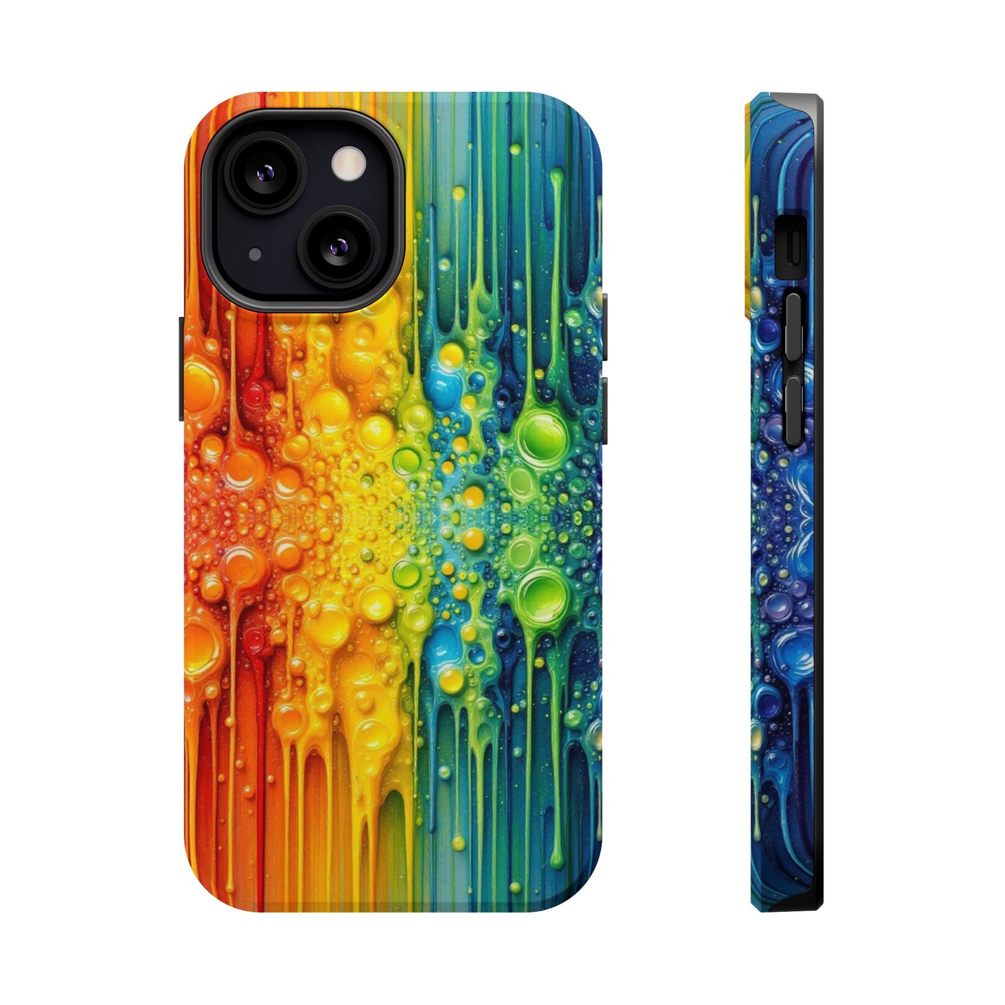 Rainbow Paint Splash iPhone Tough Case