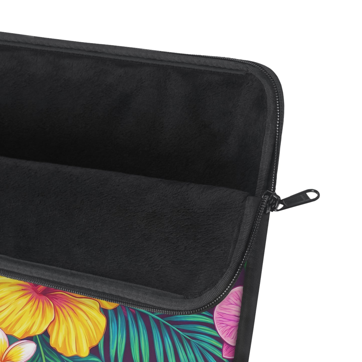 Vibrant Tropical Floral Laptop Sleeve — Colorful Hawaiian Flower Laptop Case