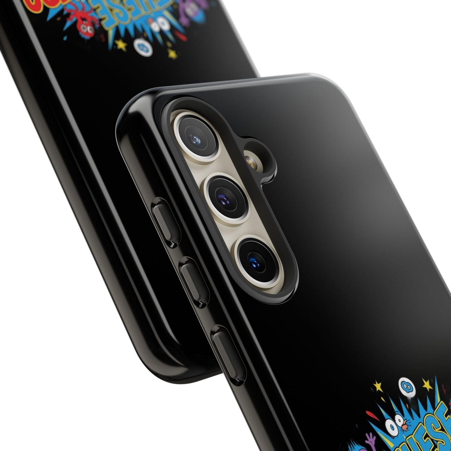 Samsung Phone Case with bold 3D wrap design and shock-absorbing silicone liner for full protection