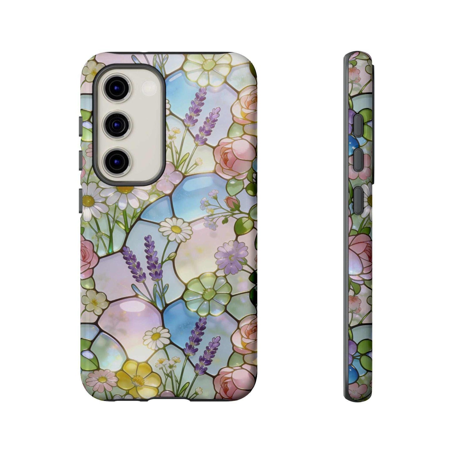 Floral Stained Glass Samsung Phone Case — Tough Cases