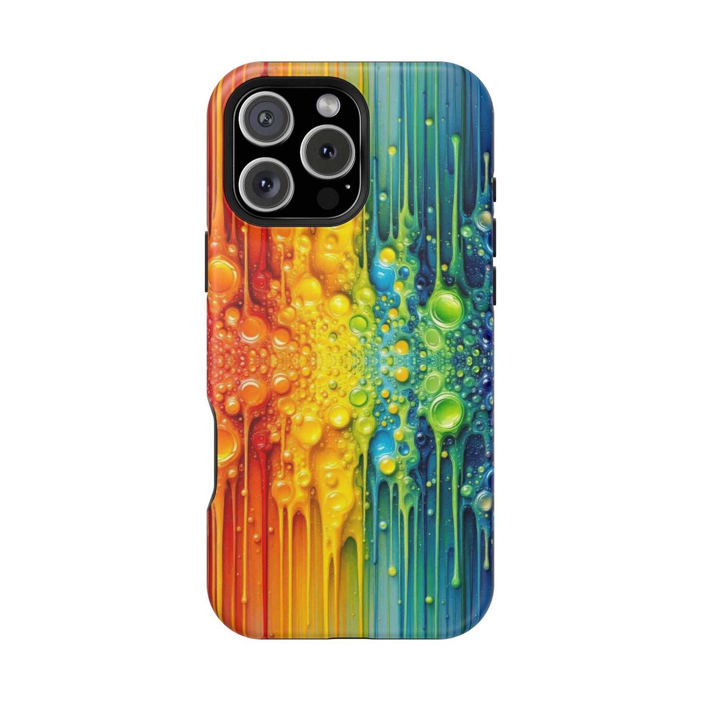 Rainbow Paint Splash iPhone Tough Case