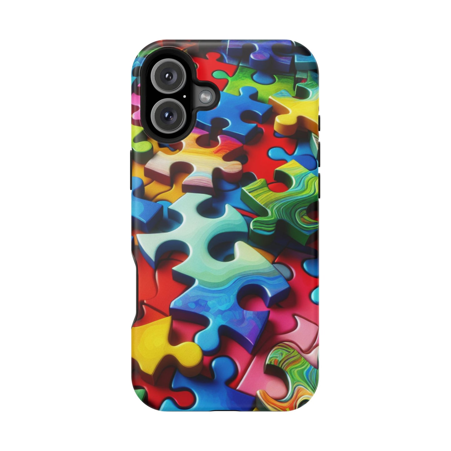 Rainbow Puzzle iPhone Tough Case