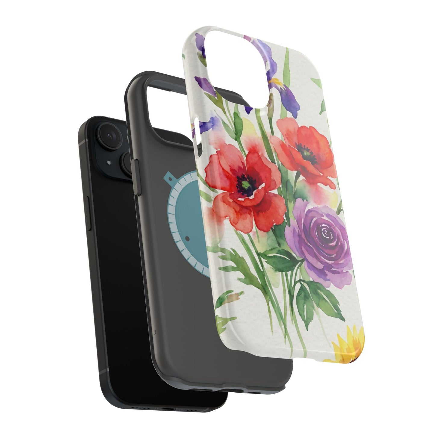 iPhone Case — Watercolor Bouquet Magnetic Impact-Resistant Case