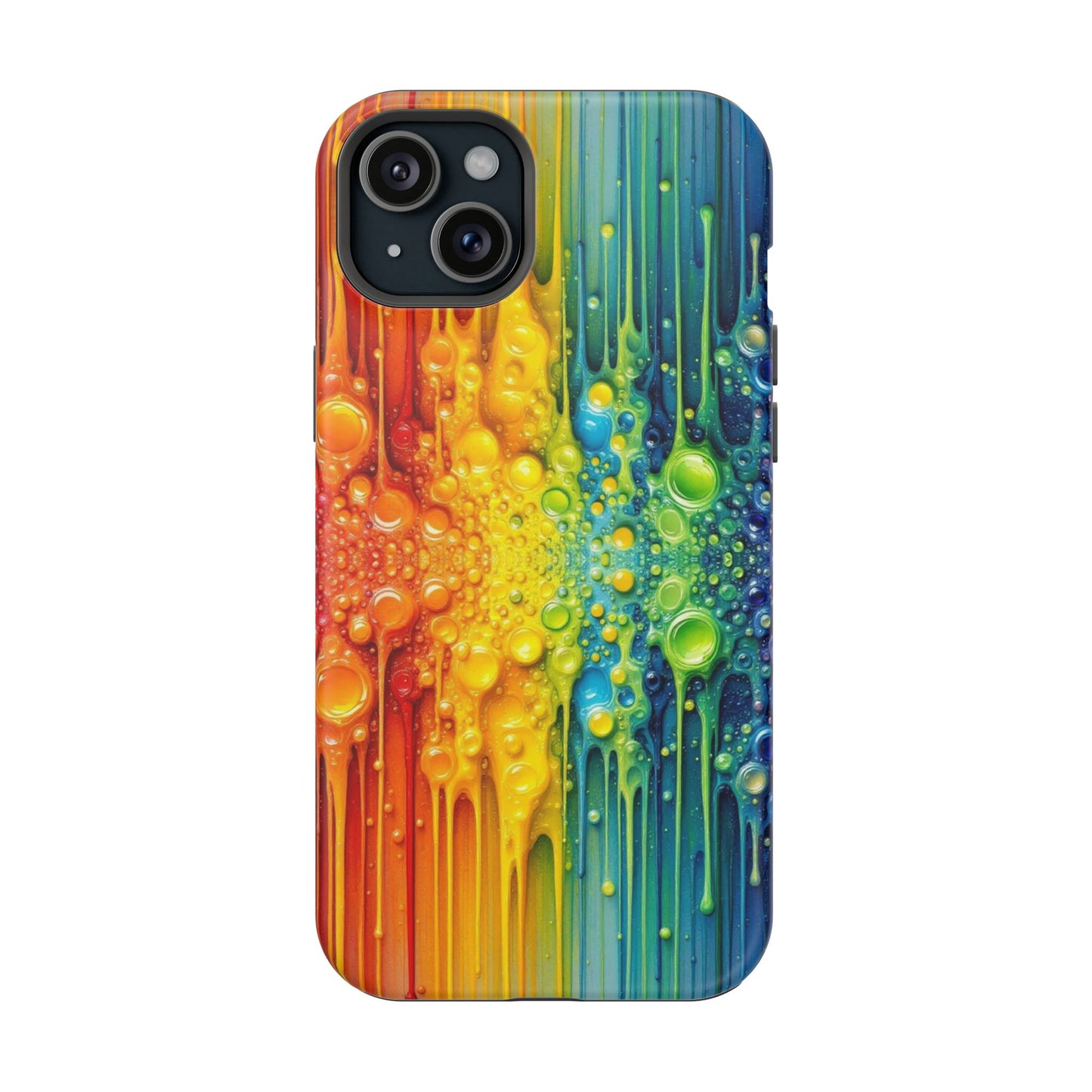 Rainbow Paint Splash iPhone Tough Case