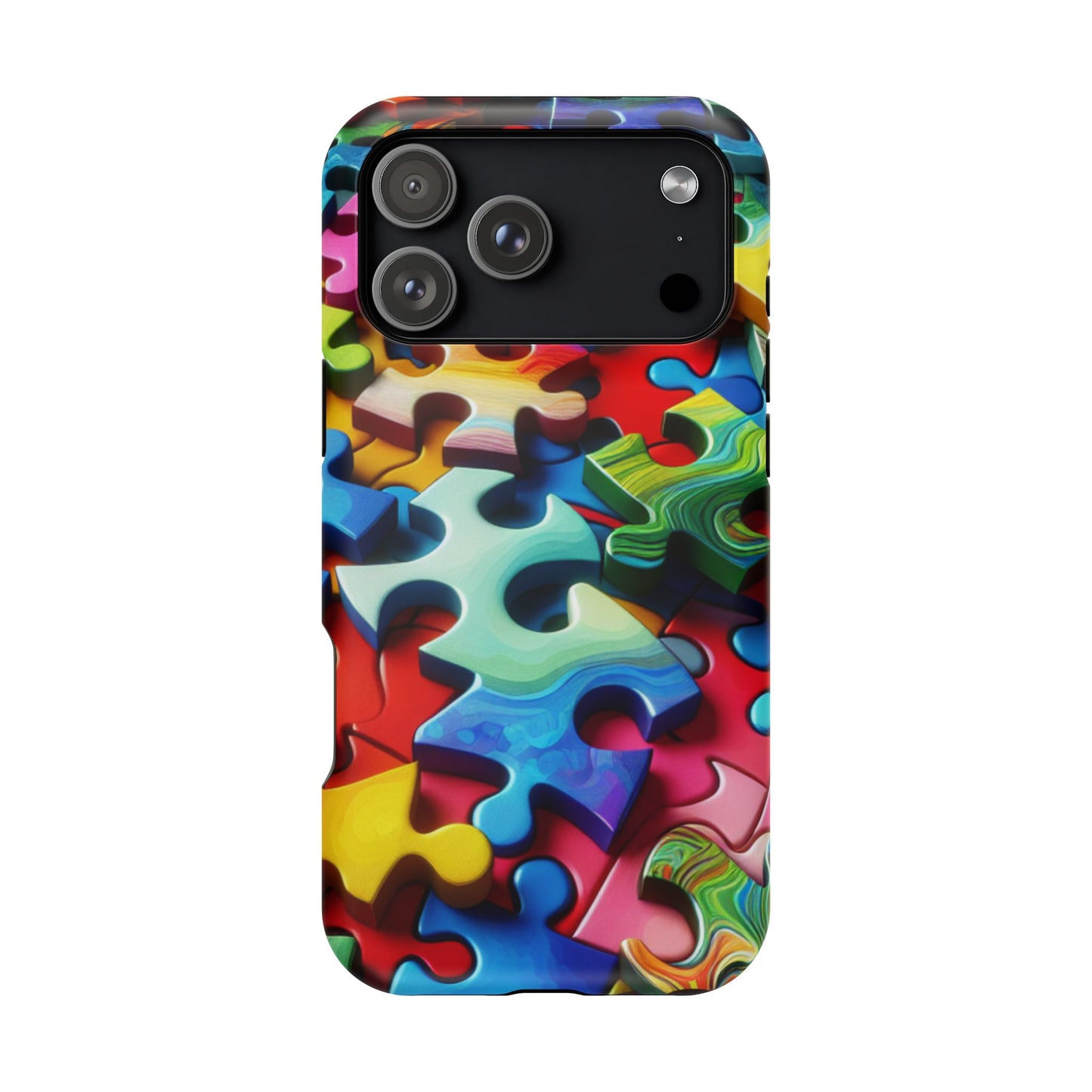 Rainbow Puzzle iPhone Tough Case