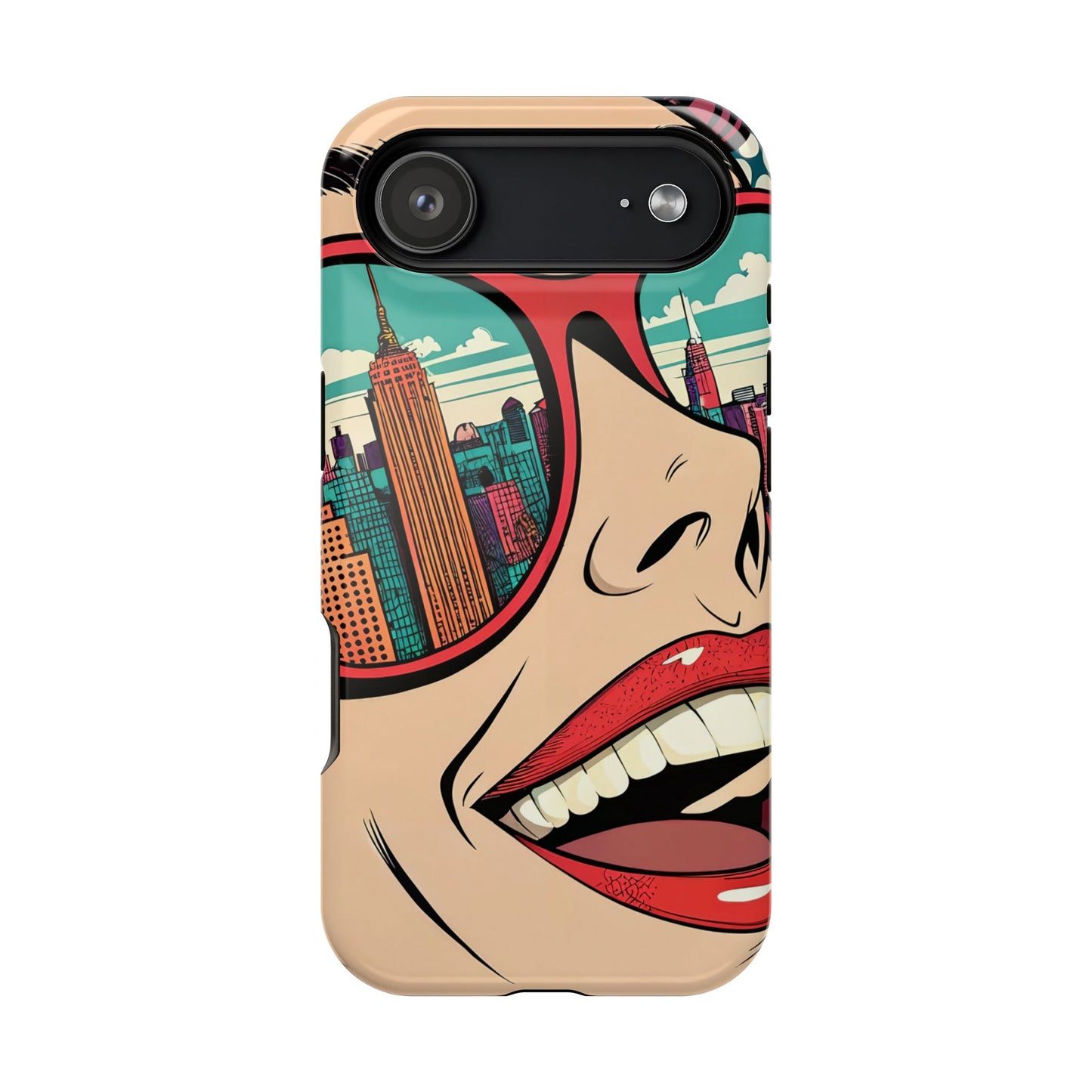 City View Pop Art Design iPhone Tough Case
