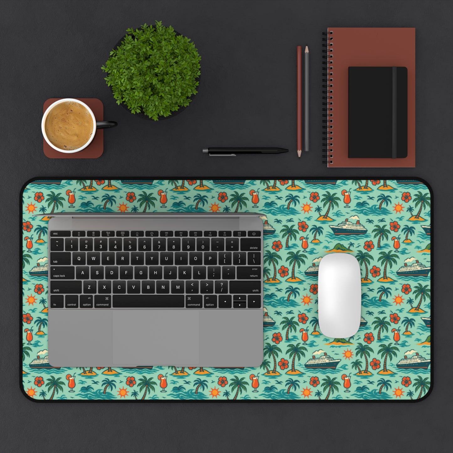 Desk Mat - Tropical Cruise Design