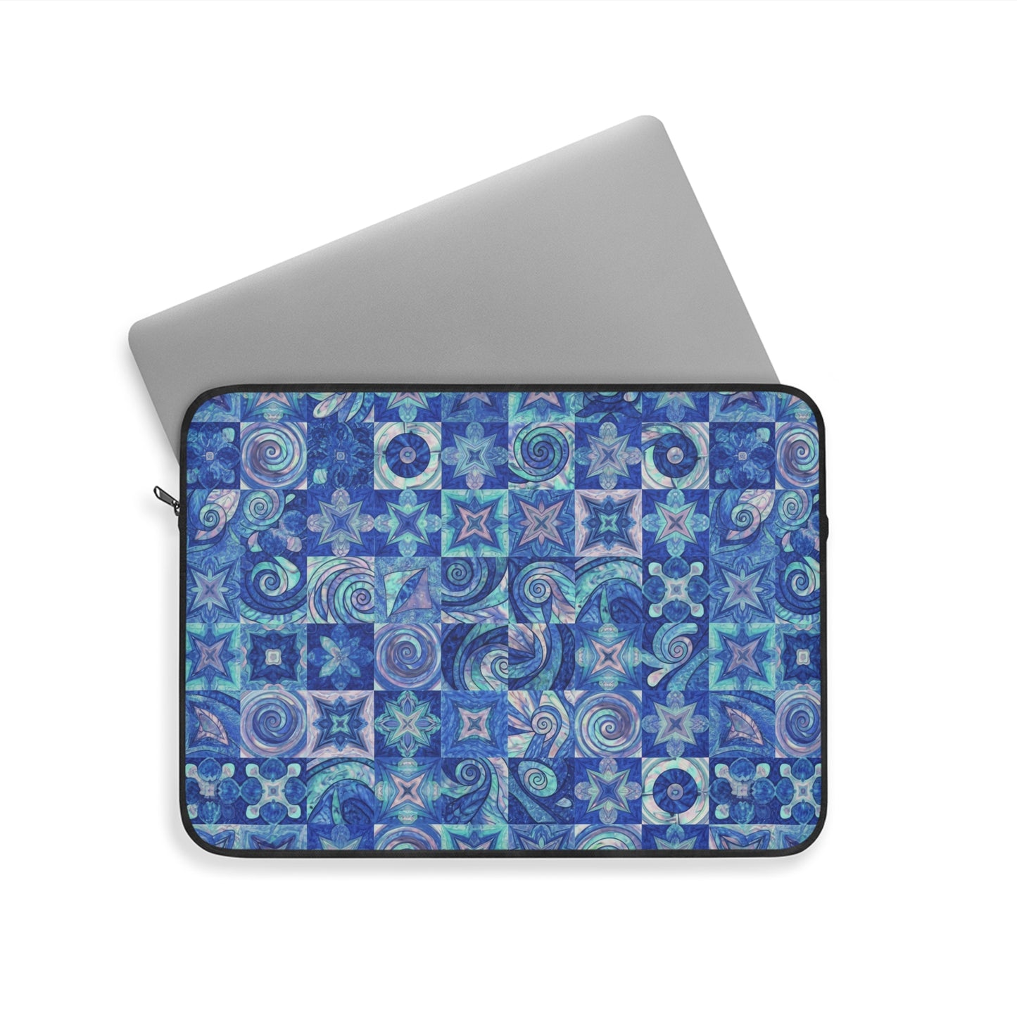 Blue Sea-Inspired Laptop Sleeve — Ocean Wave Laptop Case