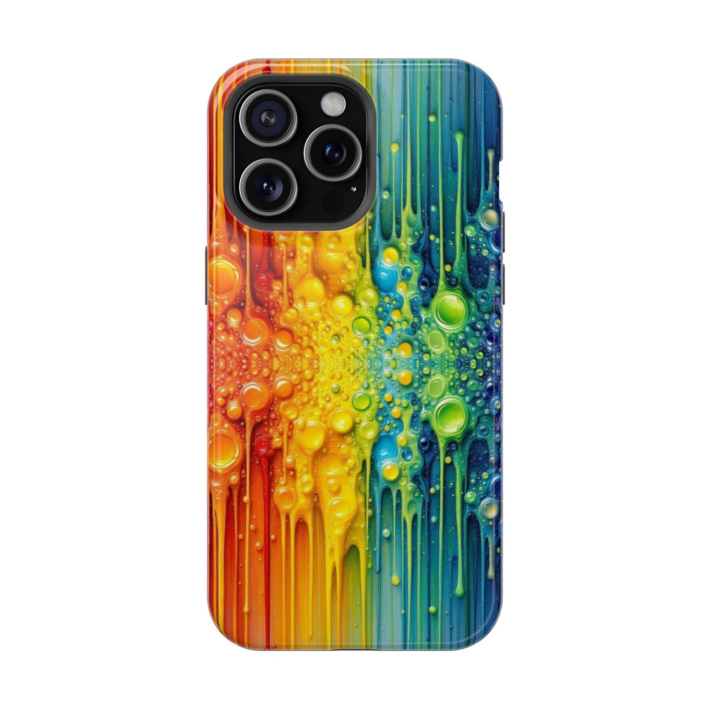 Rainbow Paint Splash iPhone Tough Case