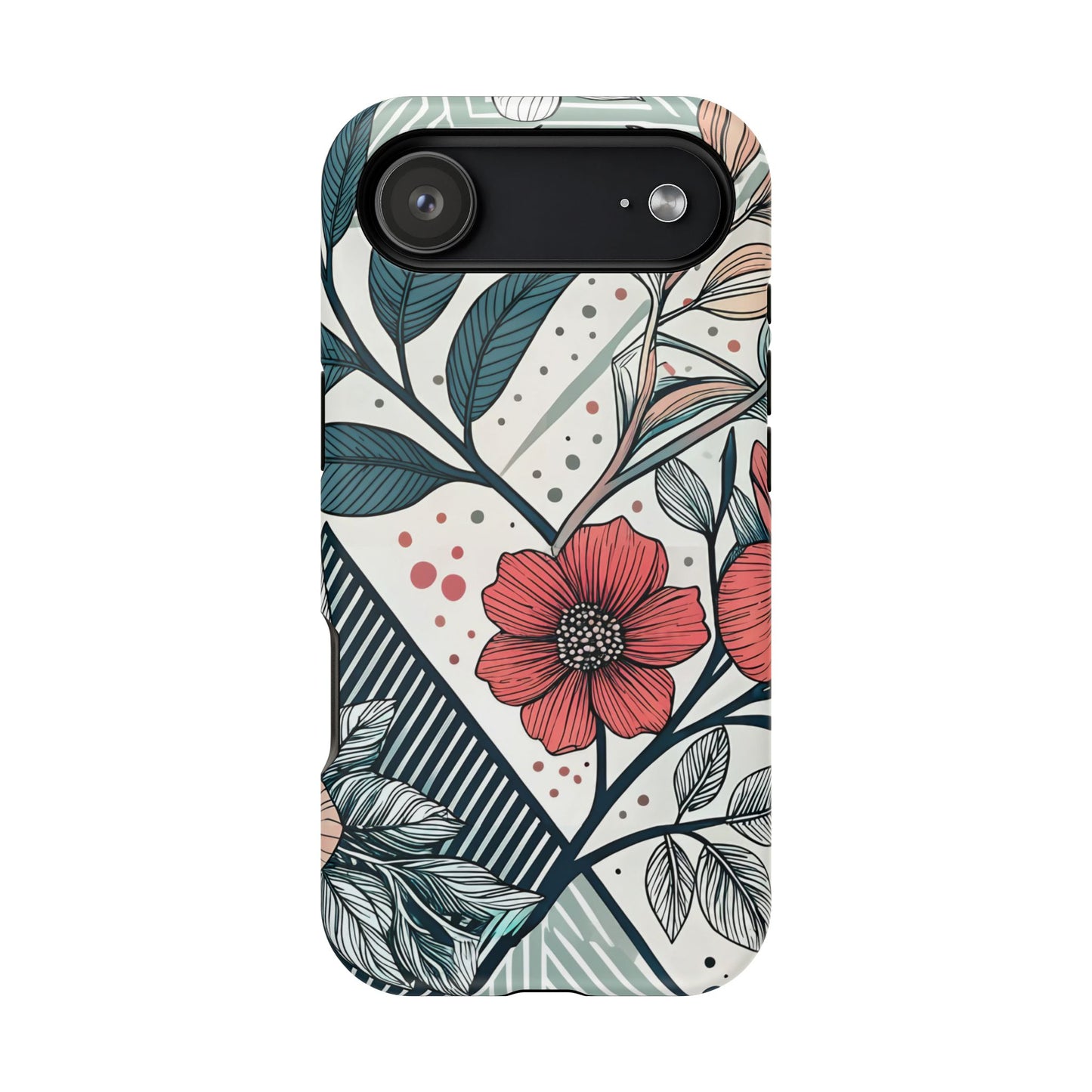 Geometric Flower iPhone Tough Case