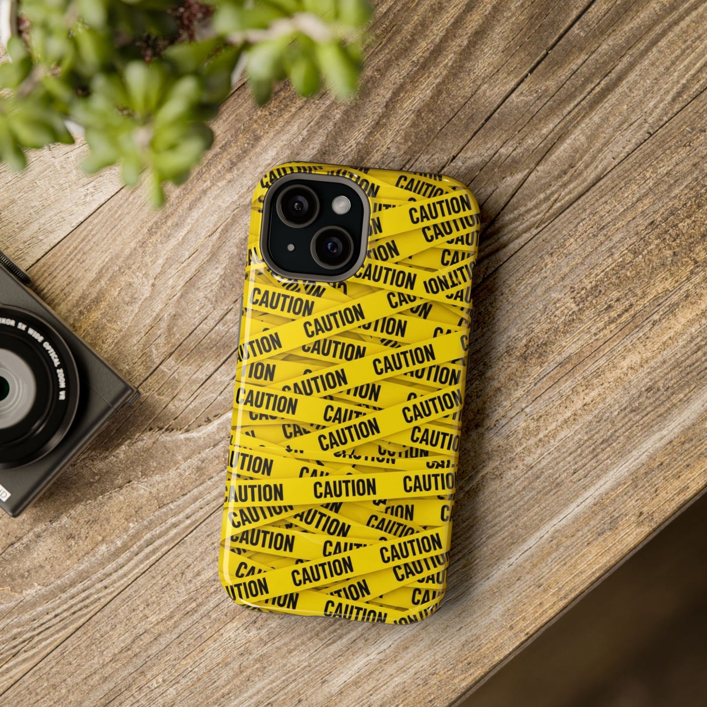 iPhone Tough Case - Caution Tape Design