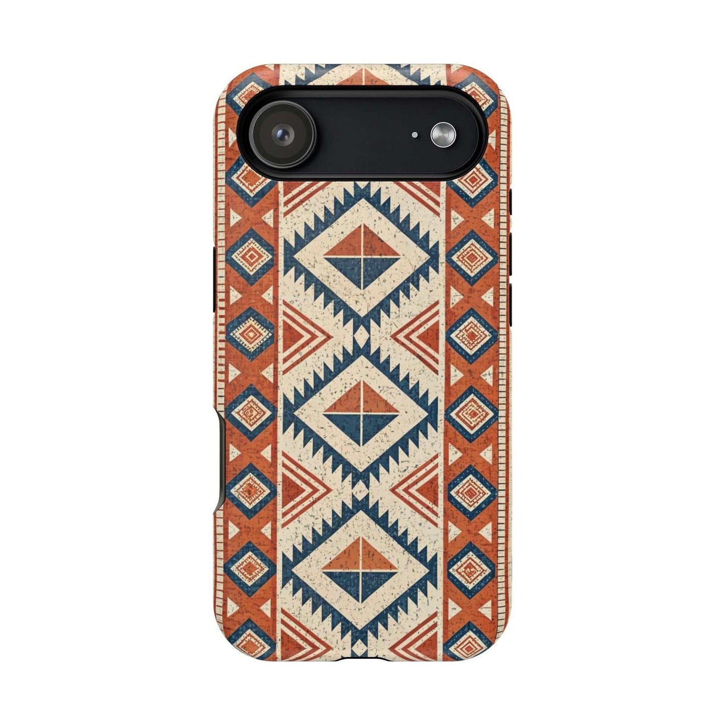 iPhone magnetic tough case with durable Tribal Inspired Pattern design in earthy tones