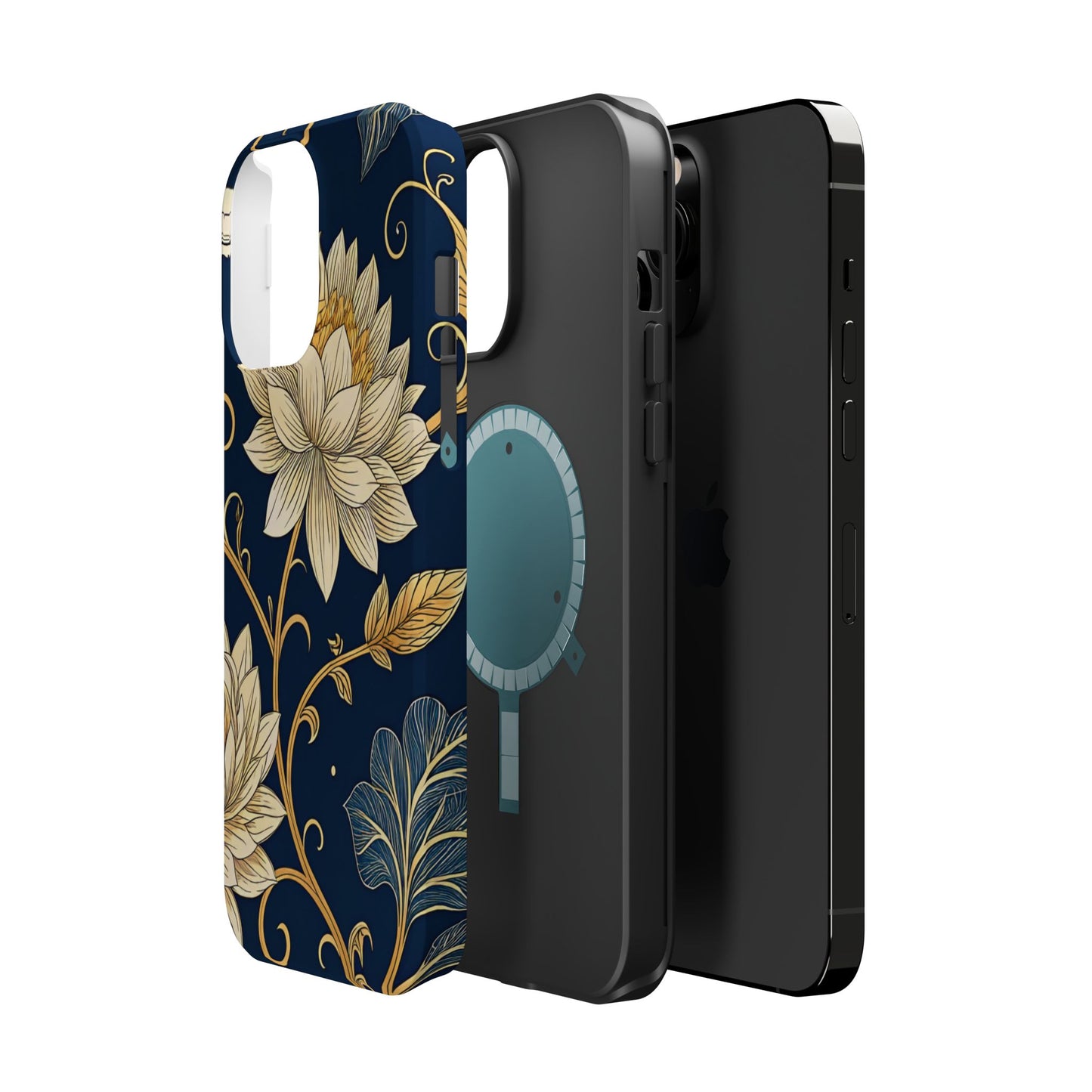 Golden Flower Design iPhone Tough Case