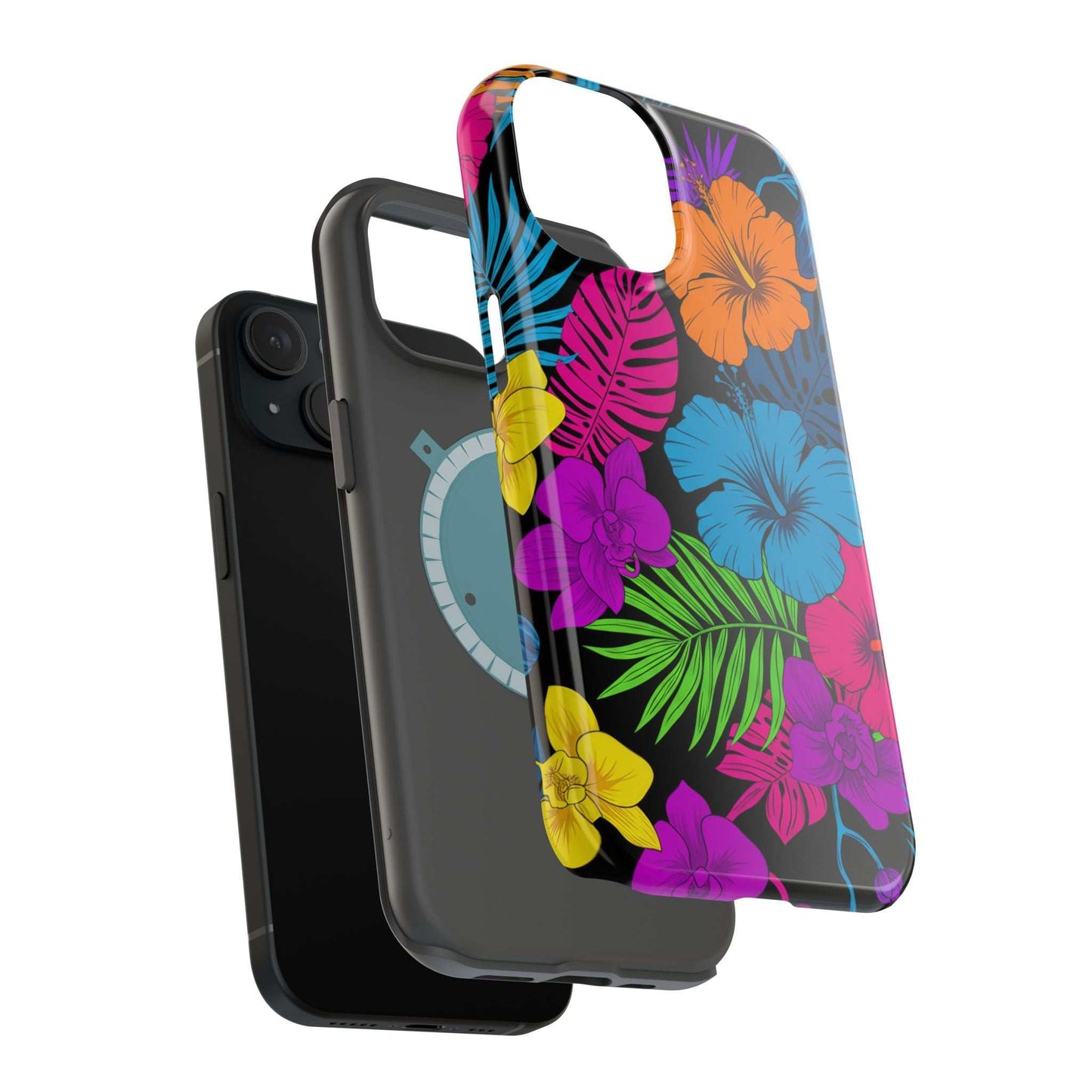 Modern Tropical Floral Design iPhone Case