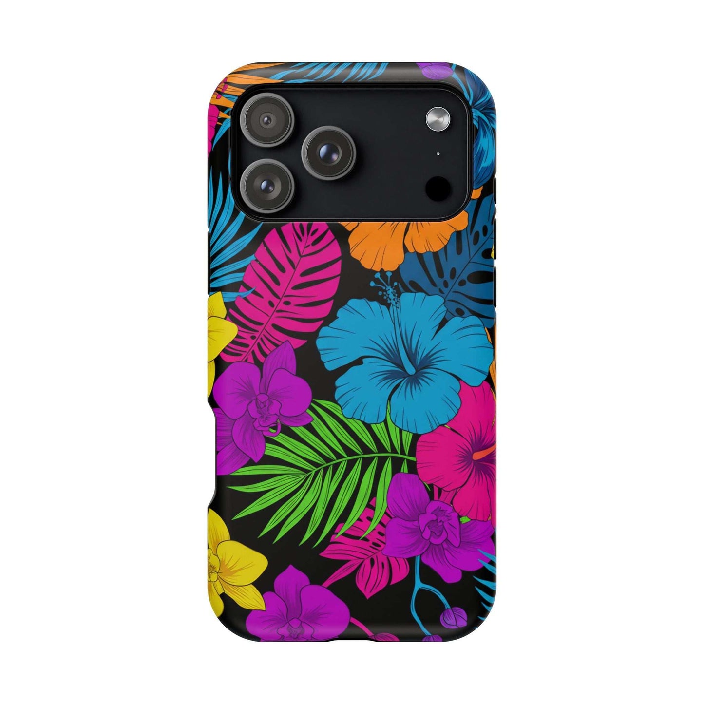 Modern Tropical Floral Design iPhone Case