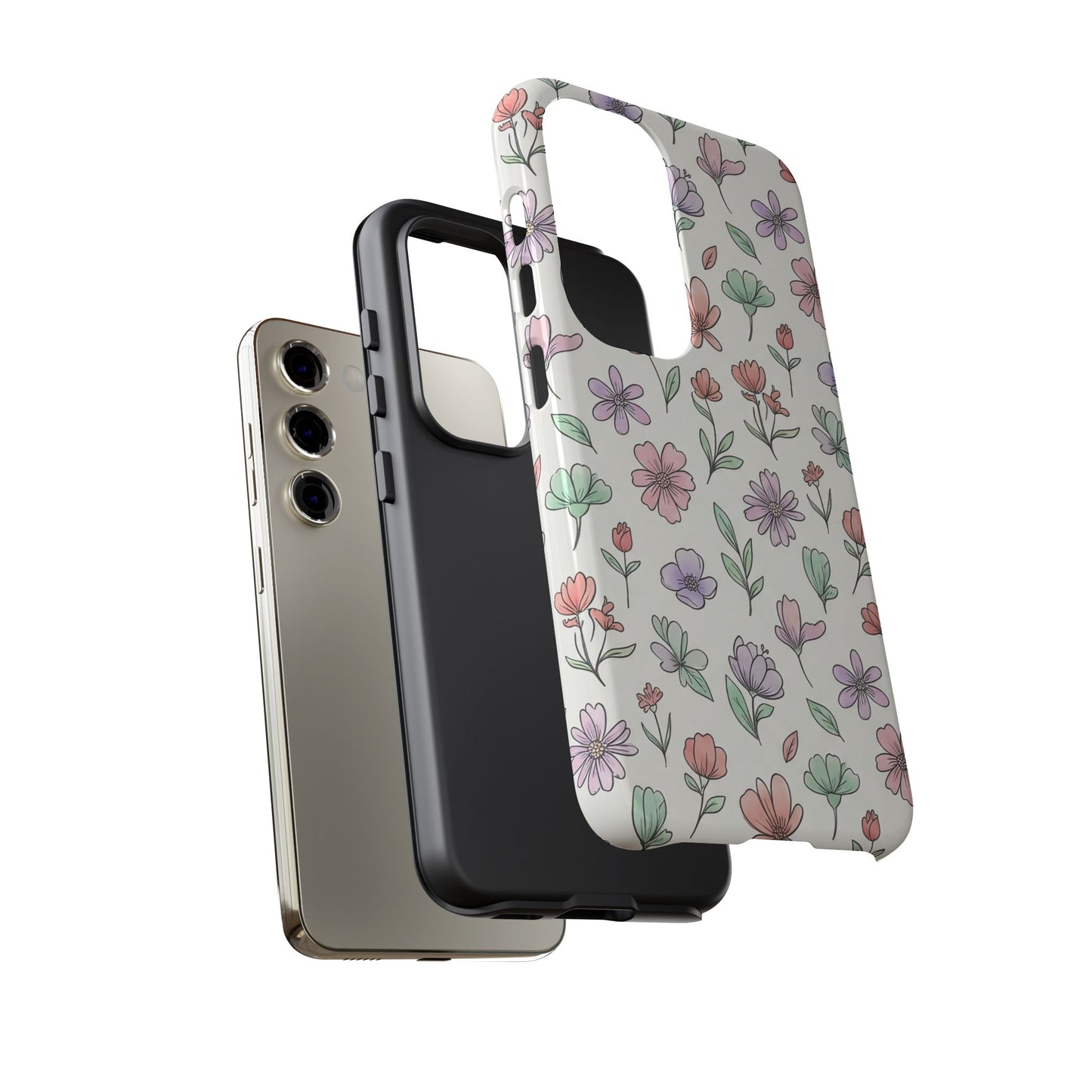 Floral Tough Cases — Artistic Flower Samsung Phone Case