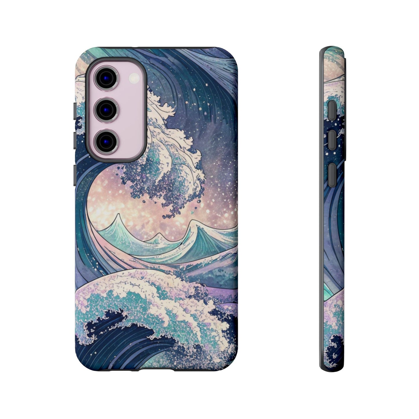 Crashing Waves Samsung tough phone case with durable drop protection and ocean wave design for Samsung Galaxy models