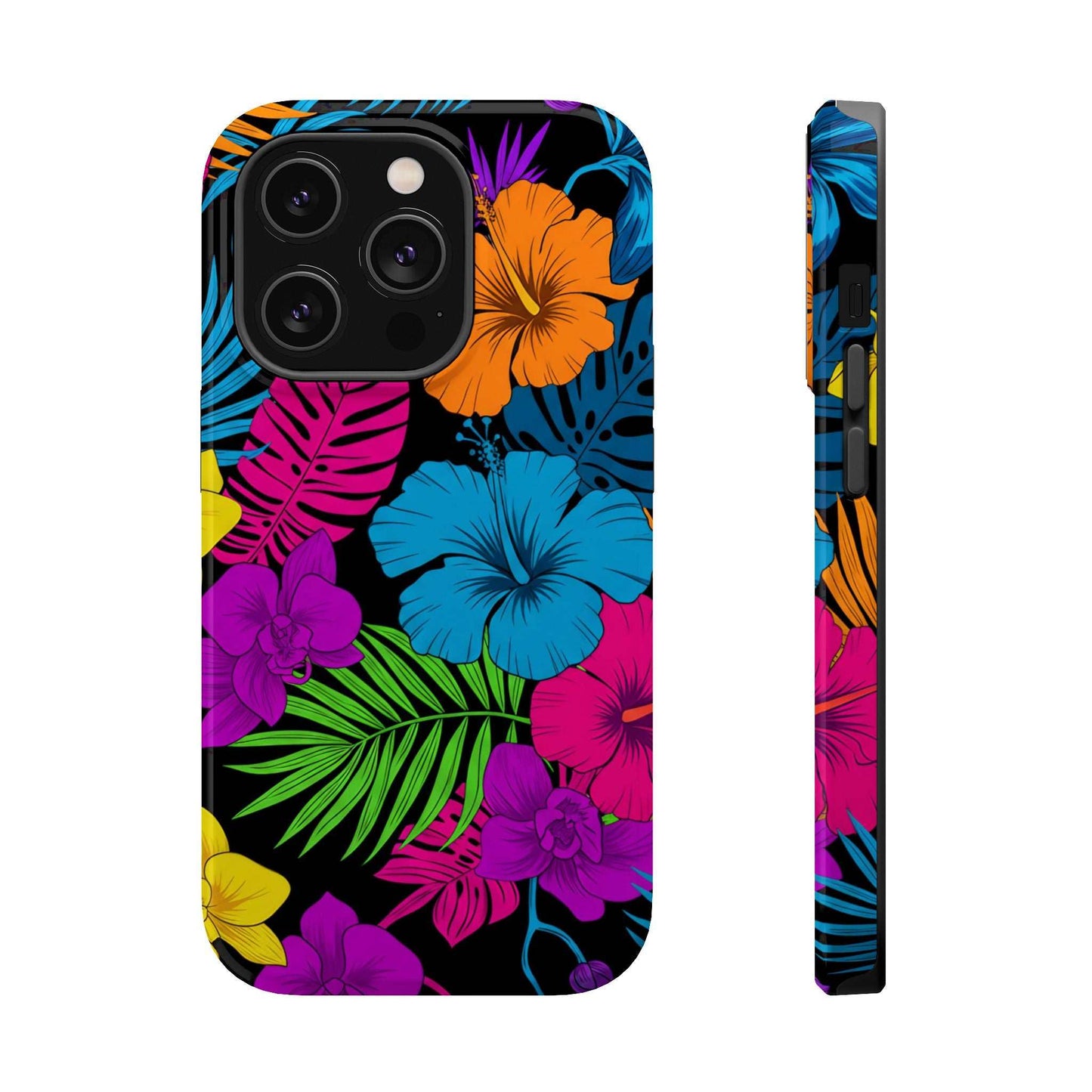 Modern Tropical Floral Design iPhone Case