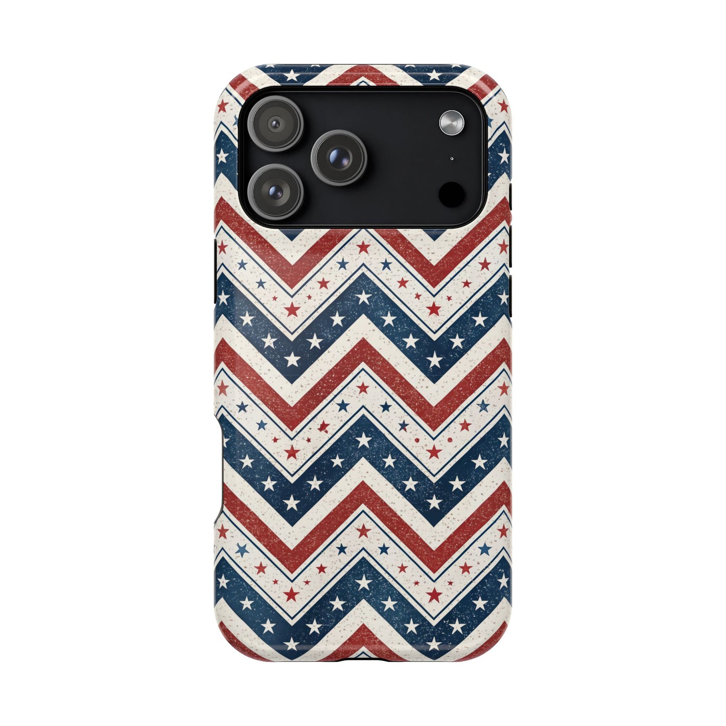 iPhone Tough Case - Vintage Stars and Stripes Design