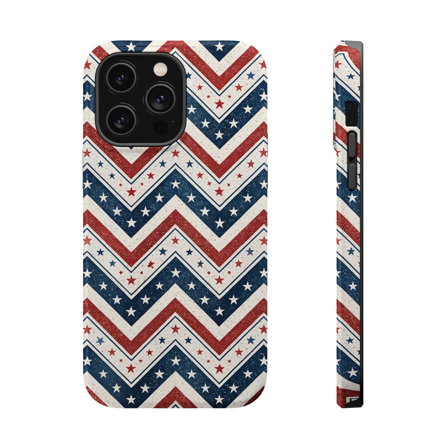 iPhone Tough Case - Vintage Stars and Stripes Design
