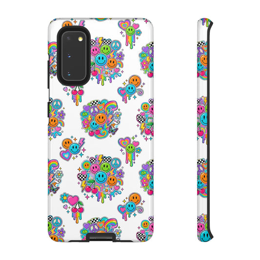 Retro Dopamine-Inspired Samsung Tough Phone Case