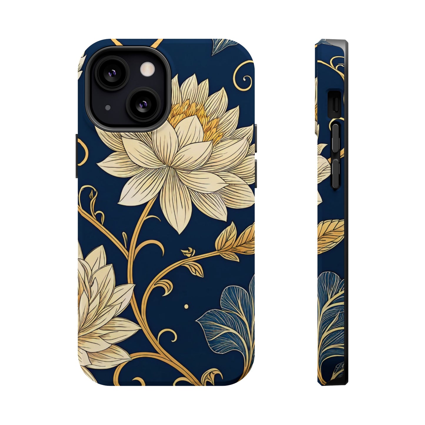 Golden Flower Design iPhone Tough Case