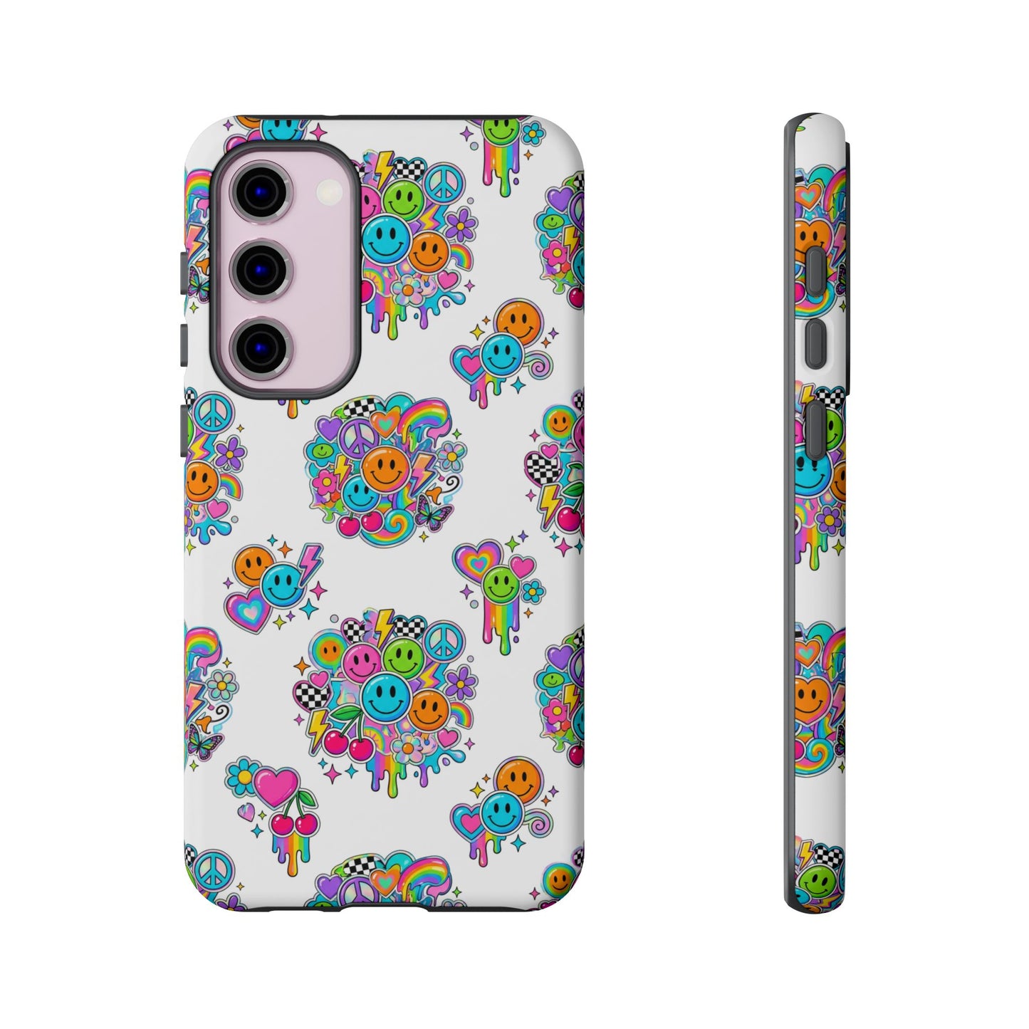 Retro Dopamine-Inspired Samsung Tough Phone Case