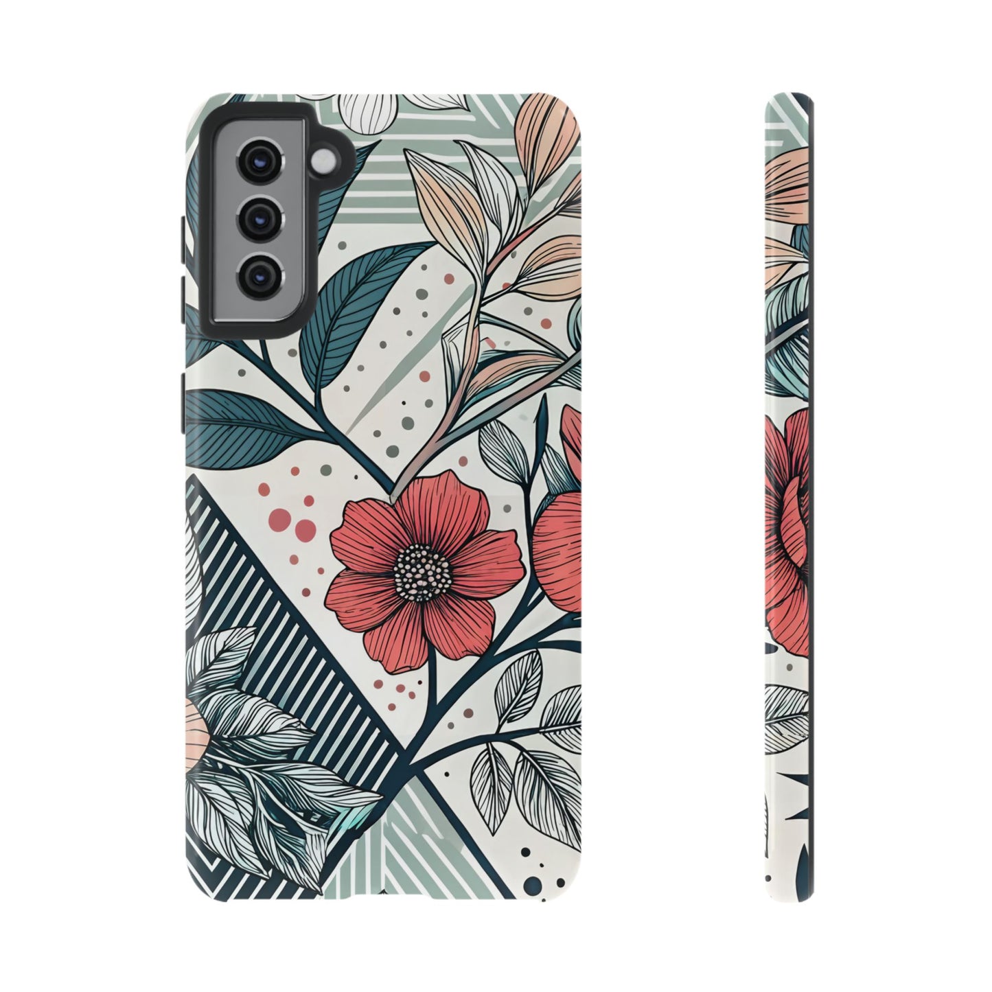Geometric Flower Samsung Case