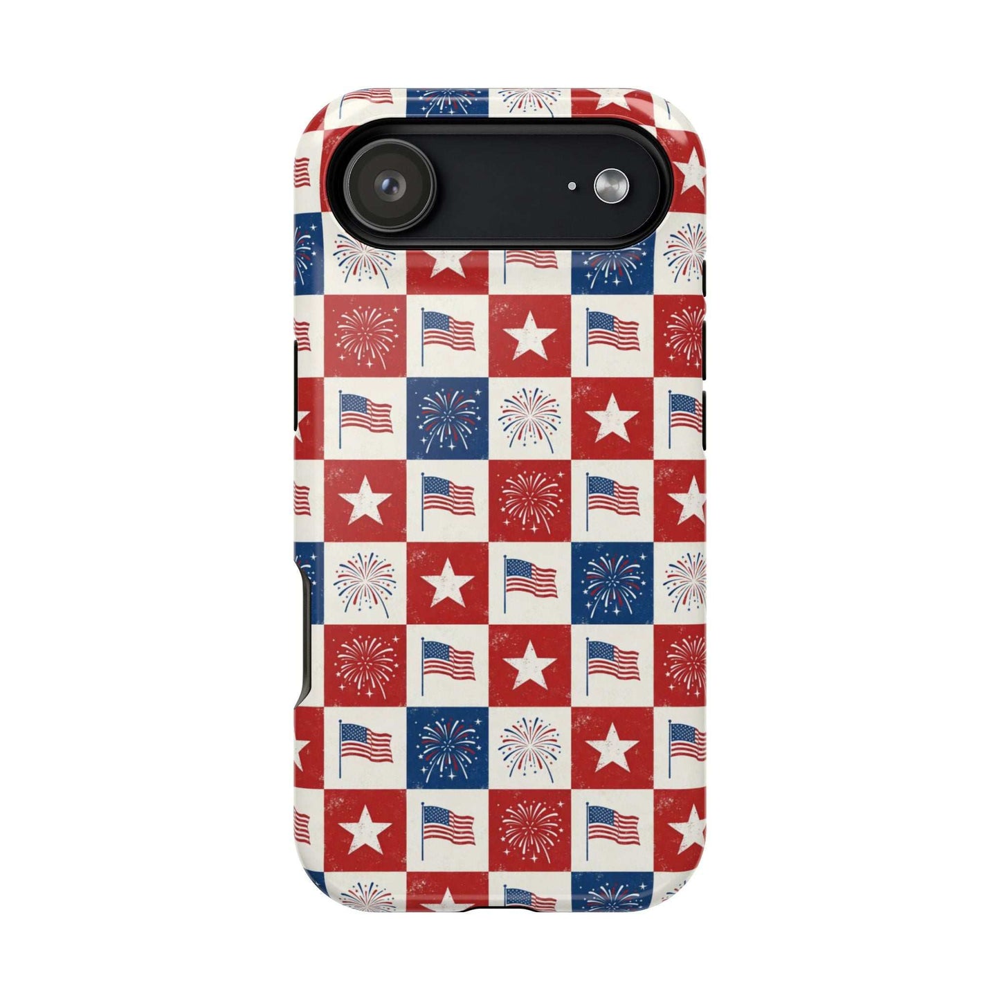 4th of July Patriotic iPhone Case — Magnetic Impact-Resistant