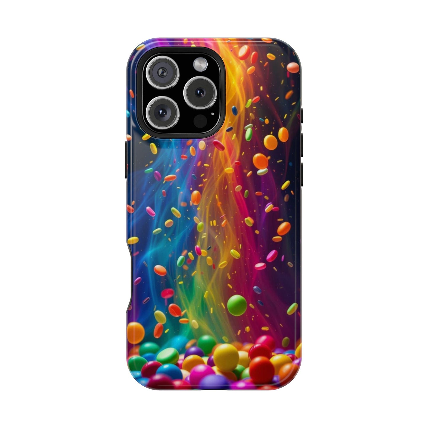 Rainbow Candy Rain iPhone Tough Case