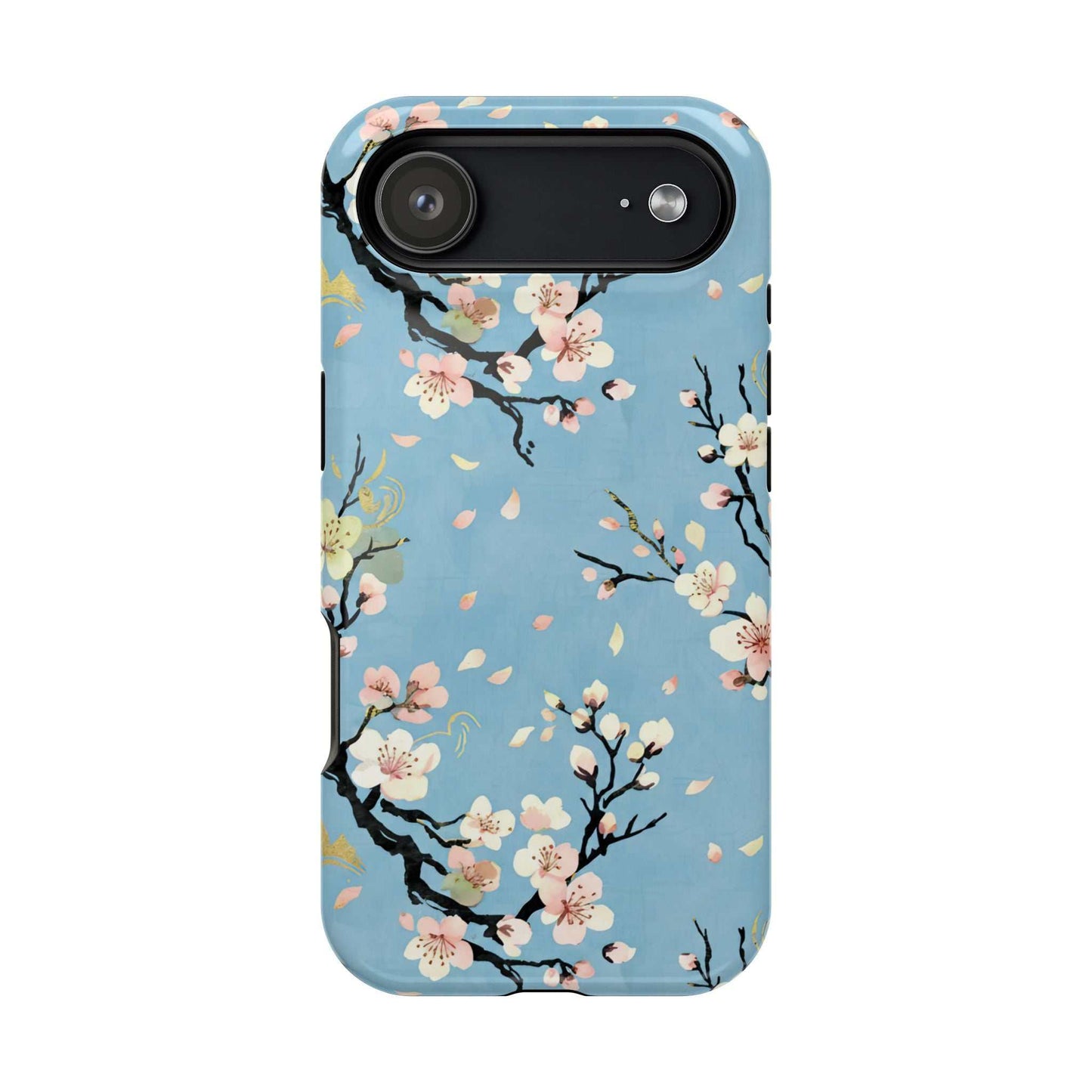 Spring Bloom iPhone Tough Case with floral design and impact-resistant dual-layer protection