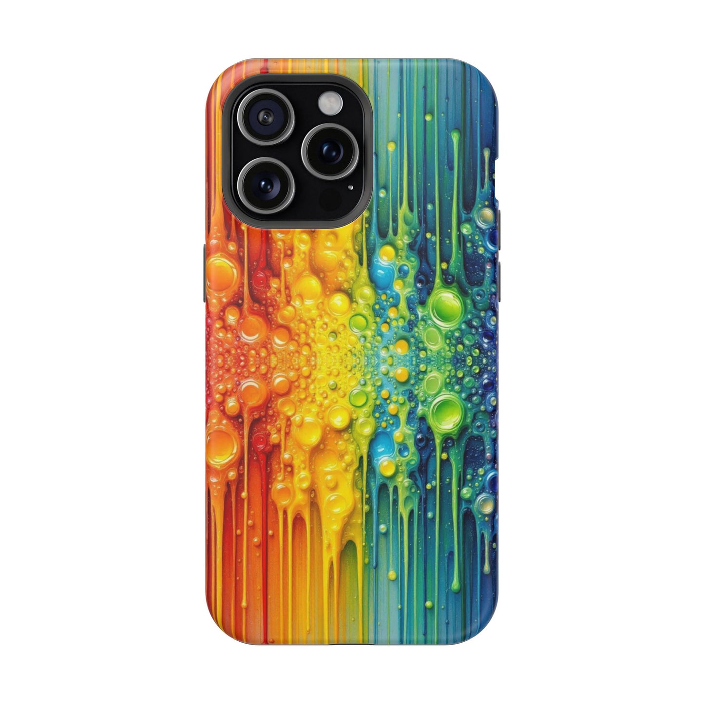 Rainbow Paint Splash iPhone Tough Case