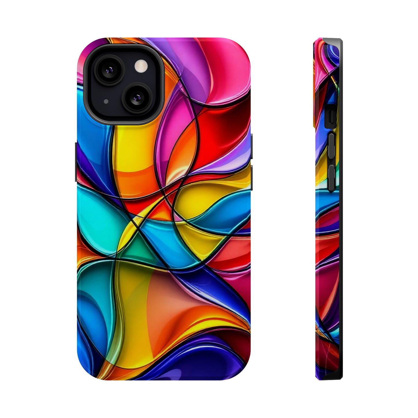 Rainbow Pride Art Design iPhone Tough Case